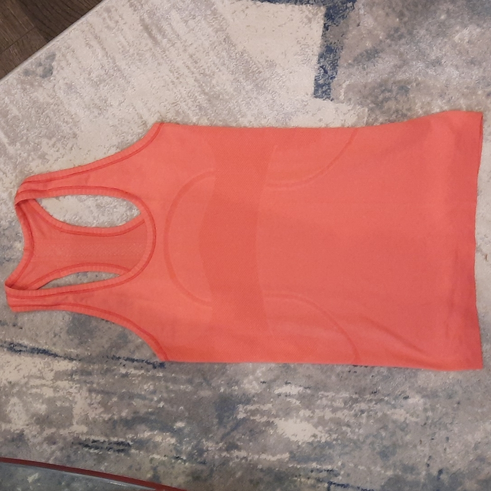 Lulu Lemon Racerback Tank Top Orange Size 4